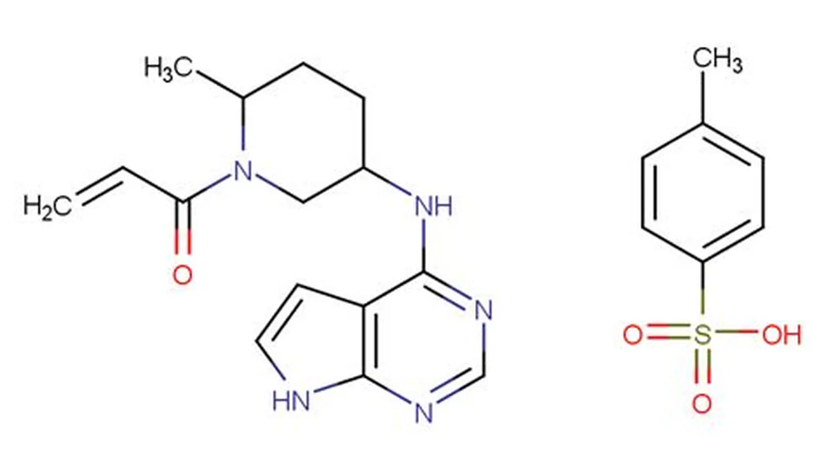 医保药品目录查询页面显示利特昔替尼